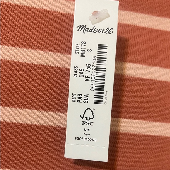 Madewell Multicolor Striped Short Sleeve Tee - Picture 4 of 7